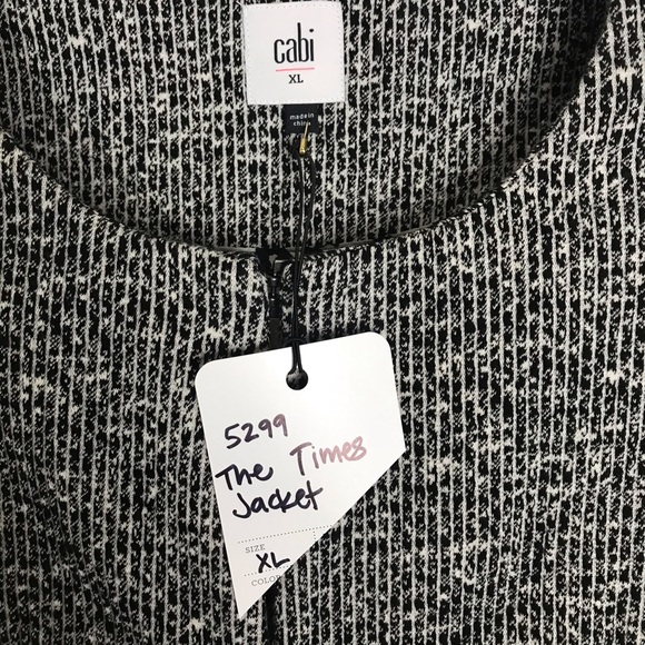CAbi #5299 The Times Long Jacket NWT Size XL - Picture 3 of 8
